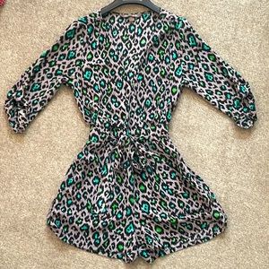 Animal Print Romper